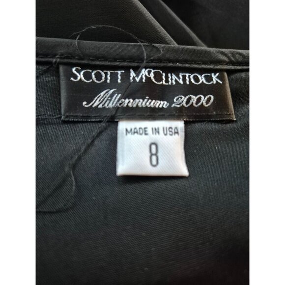 Scott McClintock Millennium 2000 Black Maxi Skirt Size 8 Made In USA - Picture 3 of 4
